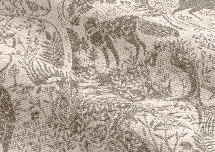 Winter Woods Eyelet, Taupe - Ready Made Curtains - Image 4